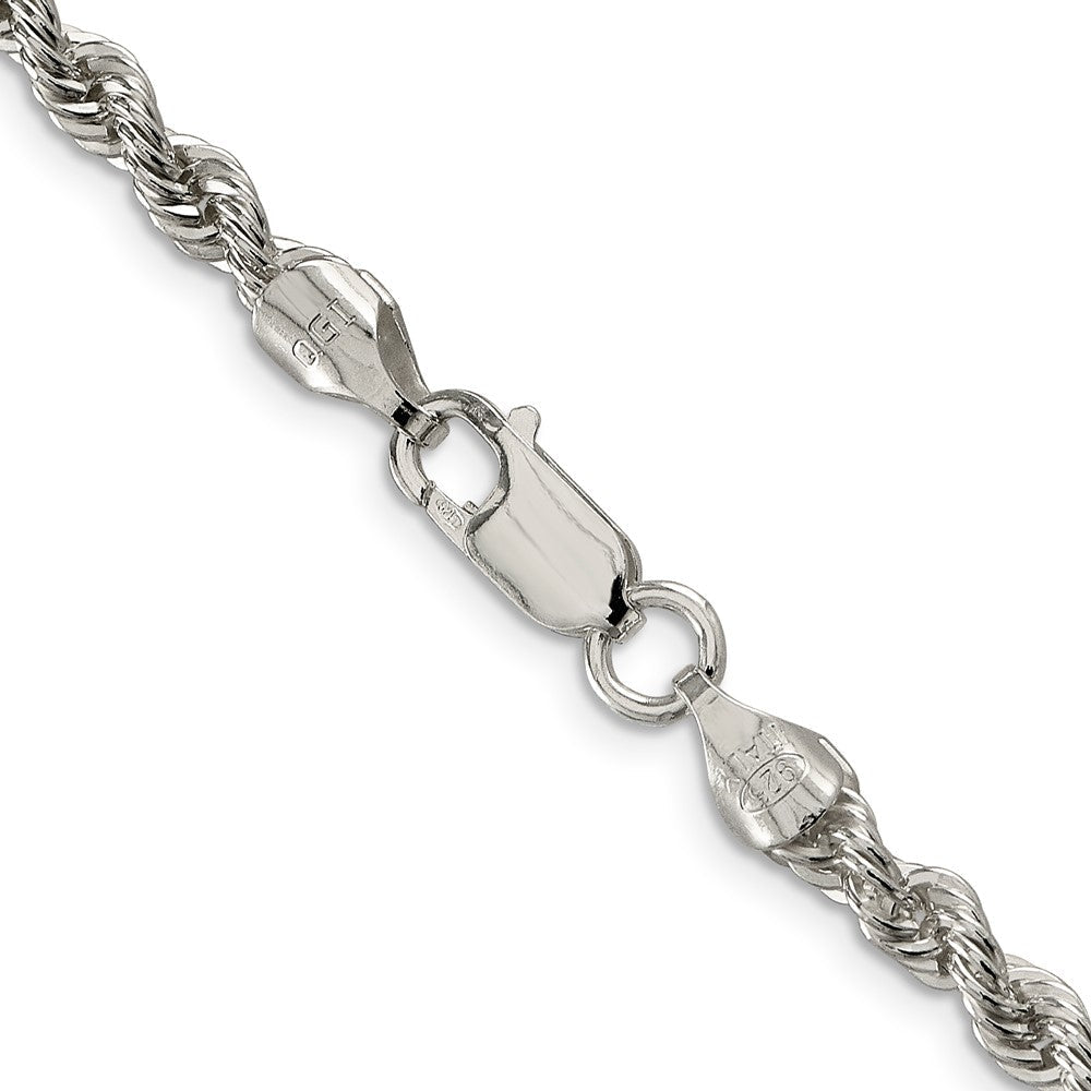 Sterlingsilber 4.3mm Massiv Kordel Halskette