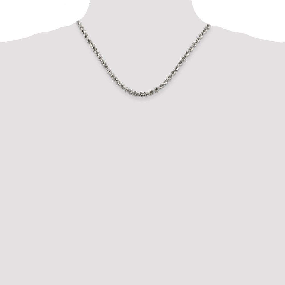 Sterlingsilber 4.3mm Massiv Kordel Halskette