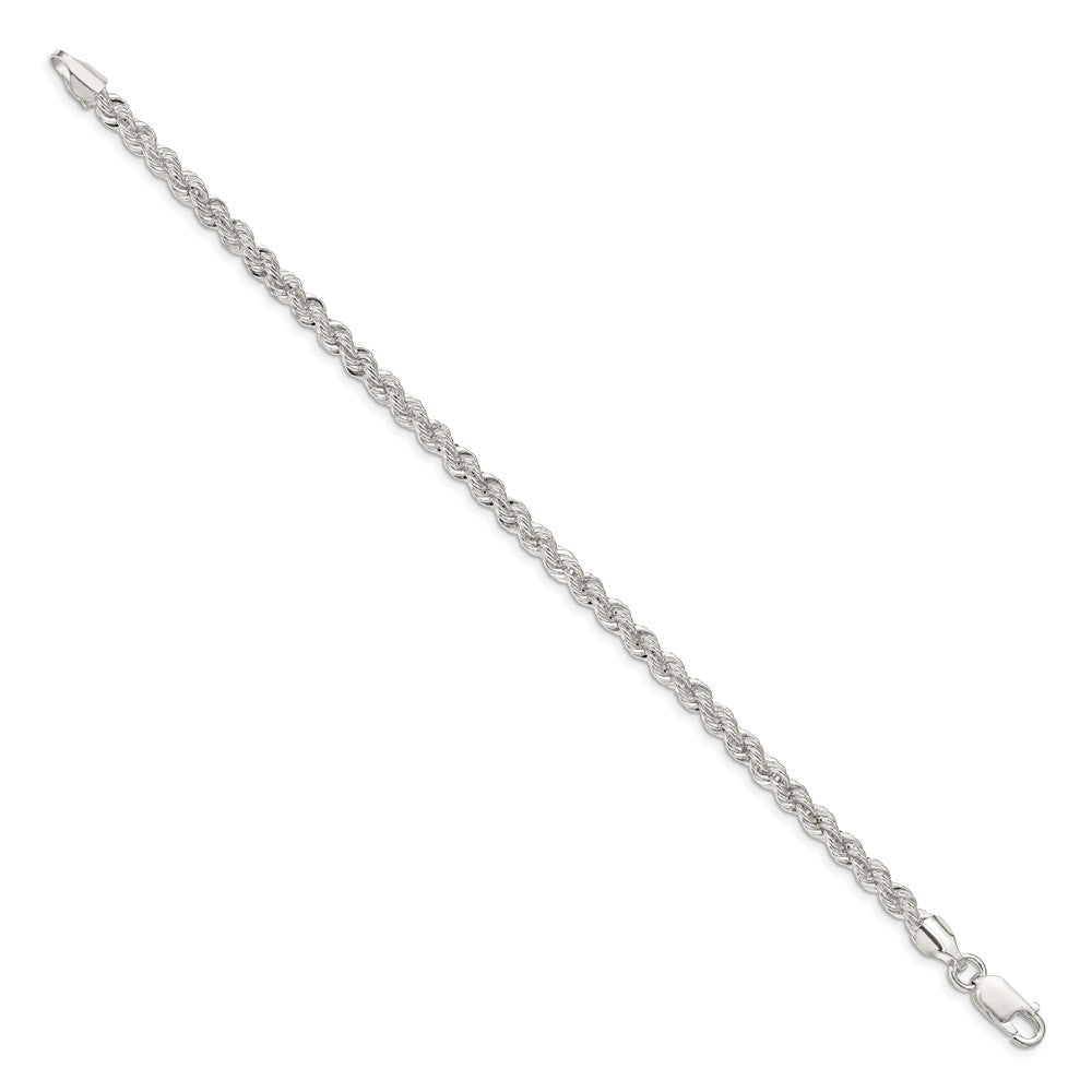 Sterlingsilber 4.3mm Massiv Kordel Gliederarmband