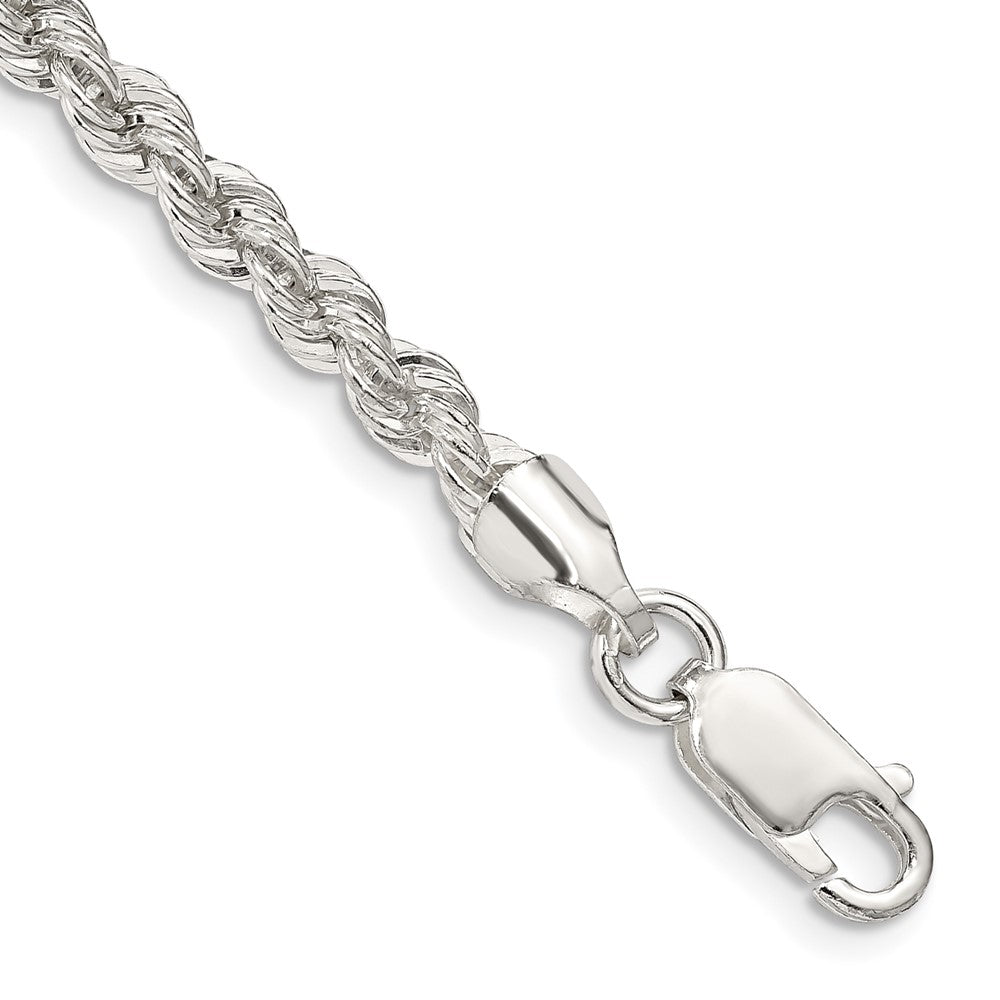 Sterlingsilber 4.3mm Massiv Kordel Gliederarmband