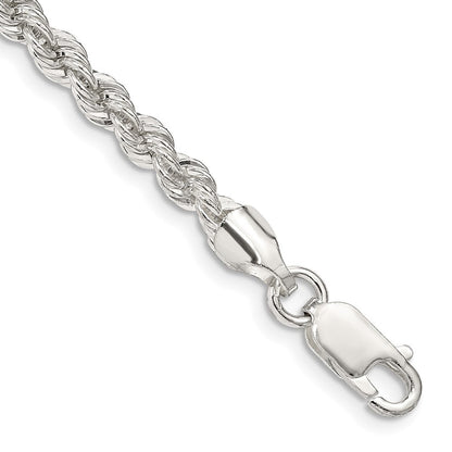 Sterlingsilber 4.3mm Massiv Kordel Gliederarmband