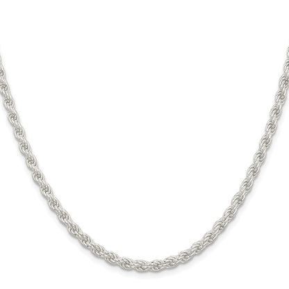 Sterlingsilber 4.5mm Massiv Kordel Halskette