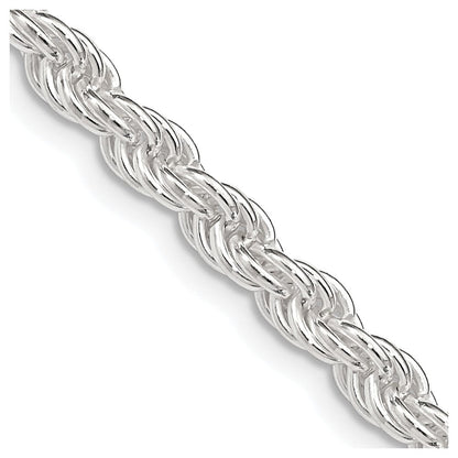 Sterlingsilber 4.5mm Massiv Kordel Halskette