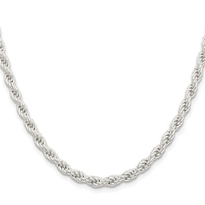 Sterlingsilber 5mm Massiv Kordel Halskette