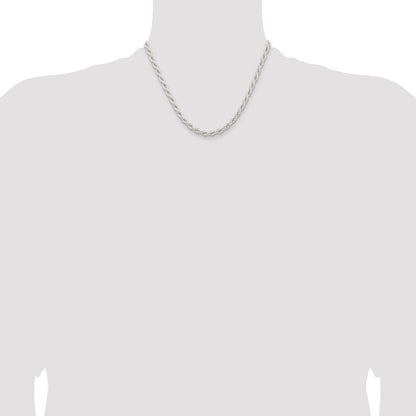 Sterlingsilber 5mm Massiv Kordel Halskette