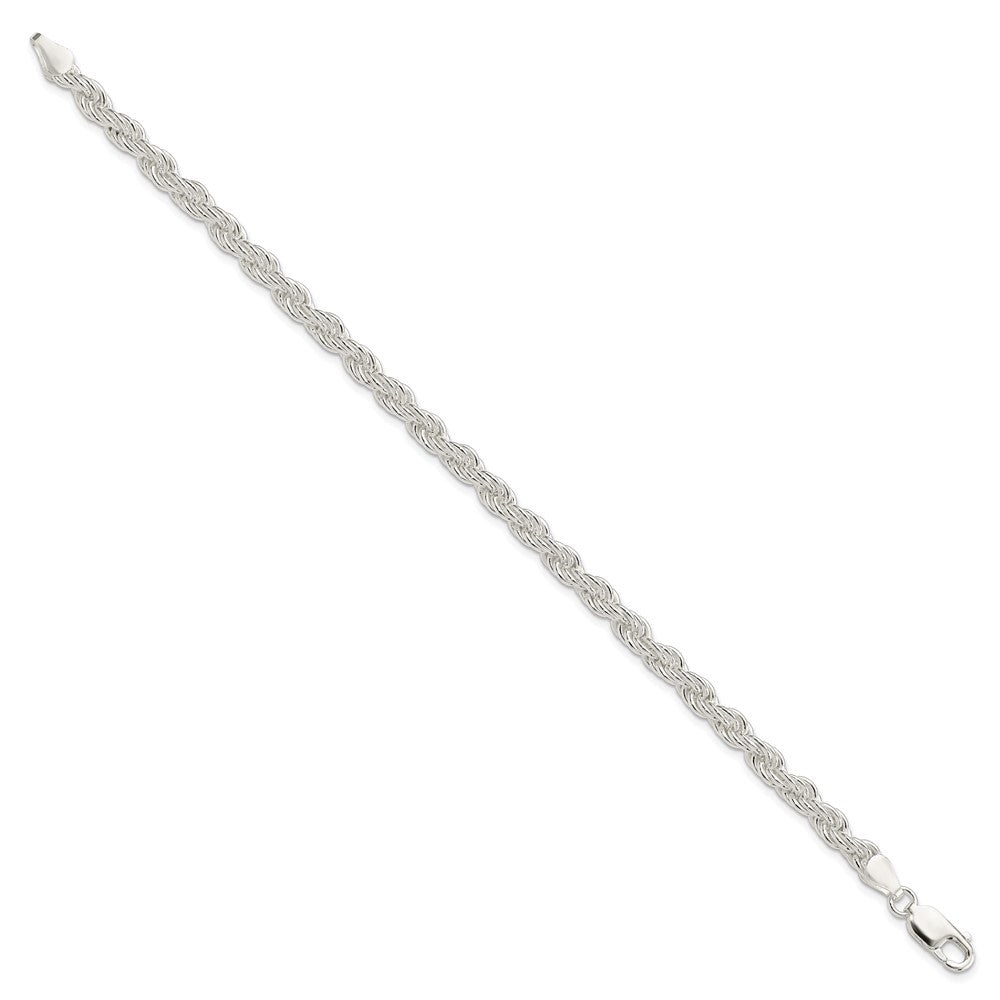 Sterlingsilber 5mm Massiv Kordel Gliederarmband