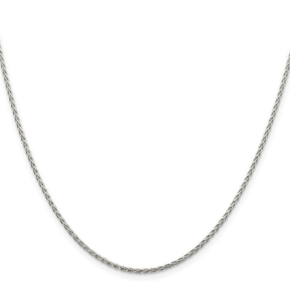 Sterlingsilber 1.5mm Diamantiert Ährenkette Halskette