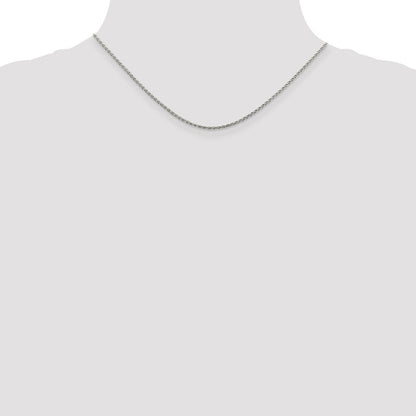 Sterlingsilber 1.5mm Diamantiert Ährenkette Halskette