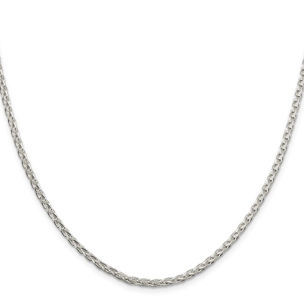 Sterlingsilber 2.75mm Diamantiert Ährenkette Halskette
