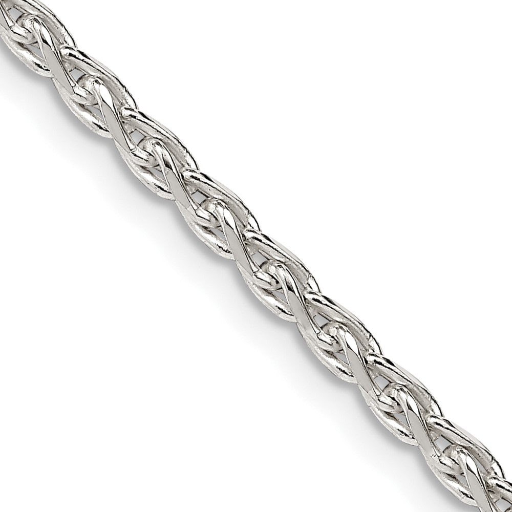 Sterlingsilber 2.75mm Diamantiert Ährenkette Halskette
