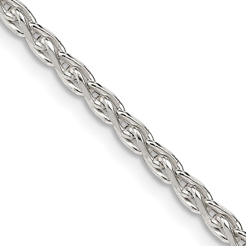 Sterlingsilber 2.75mm Diamantiert Ährenkette Halskette