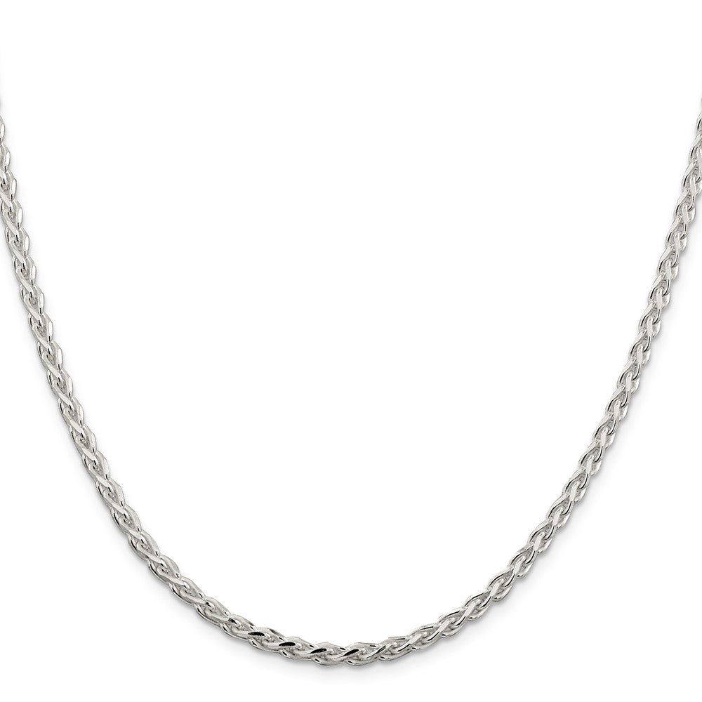 Sterlingsilber 3.5mm Diamantiert Ährenkette Halskette