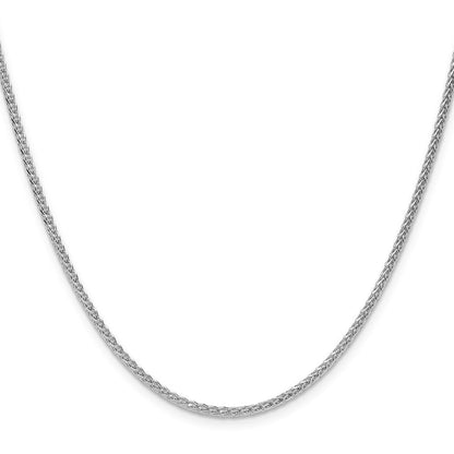 Sterlingsilber 2.1mm Diamantiert Quadratisch Ährenkette Kette
