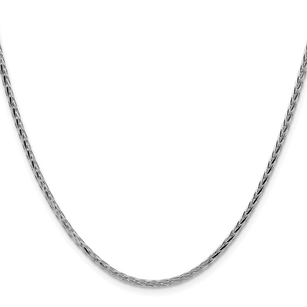 Sterlingsilber 2.5mm Diamantiert Quadratisch Ährenkette Halskette