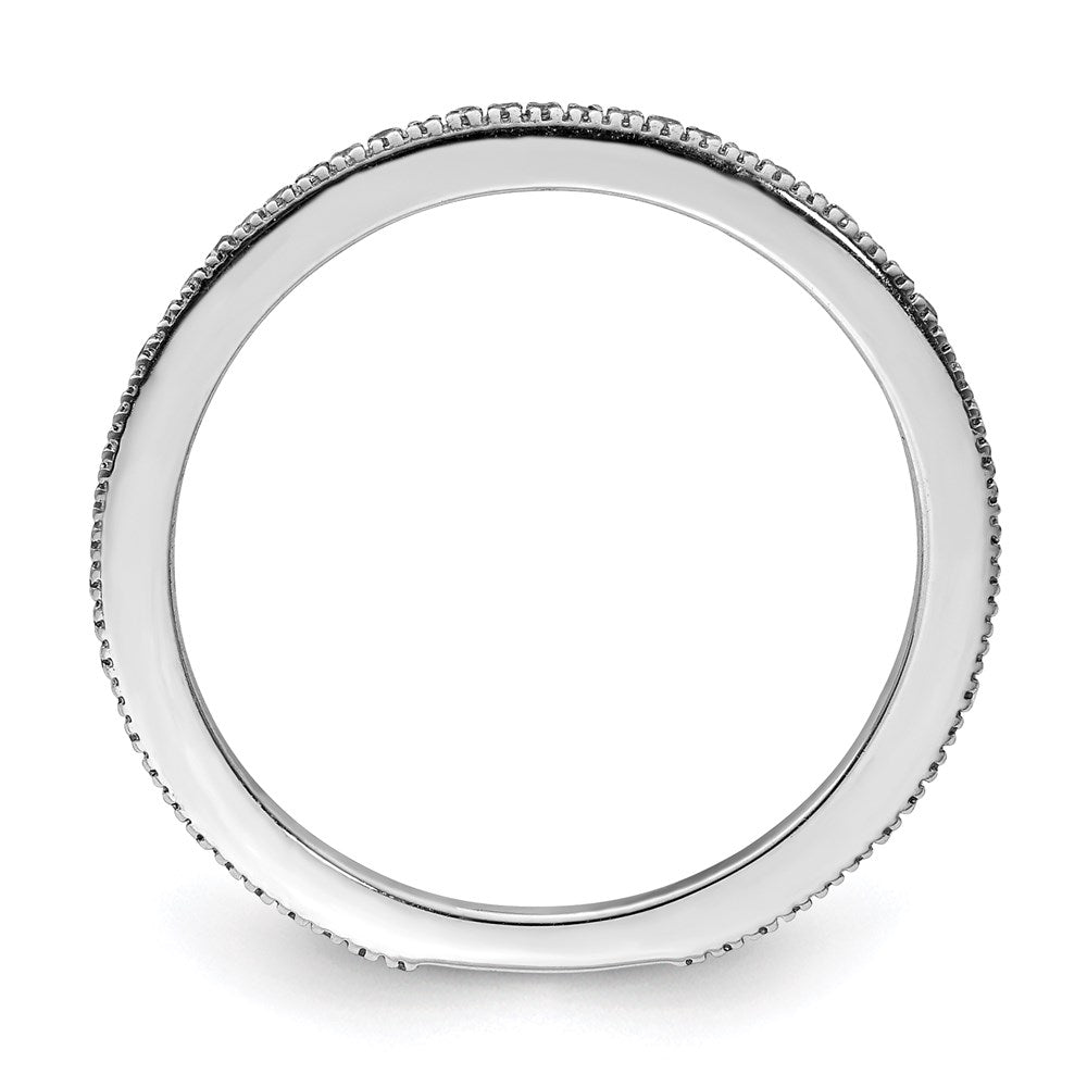 Sterlingsilber Rhodiniert Diamant Ring