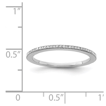Sterlingsilber Rhodiniert Diamant Ring