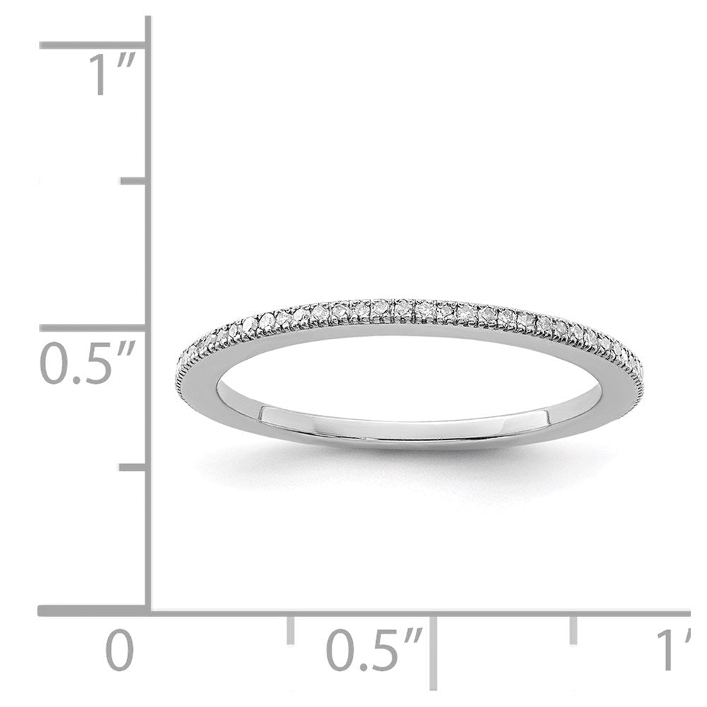 Sterlingsilber Rhodiniert Diamant Ring