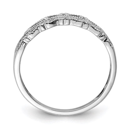 Sterlingsilber Rhodiniert Diamant Ring