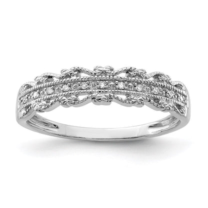 Sterlingsilber Rhodiniert Diamant Ring