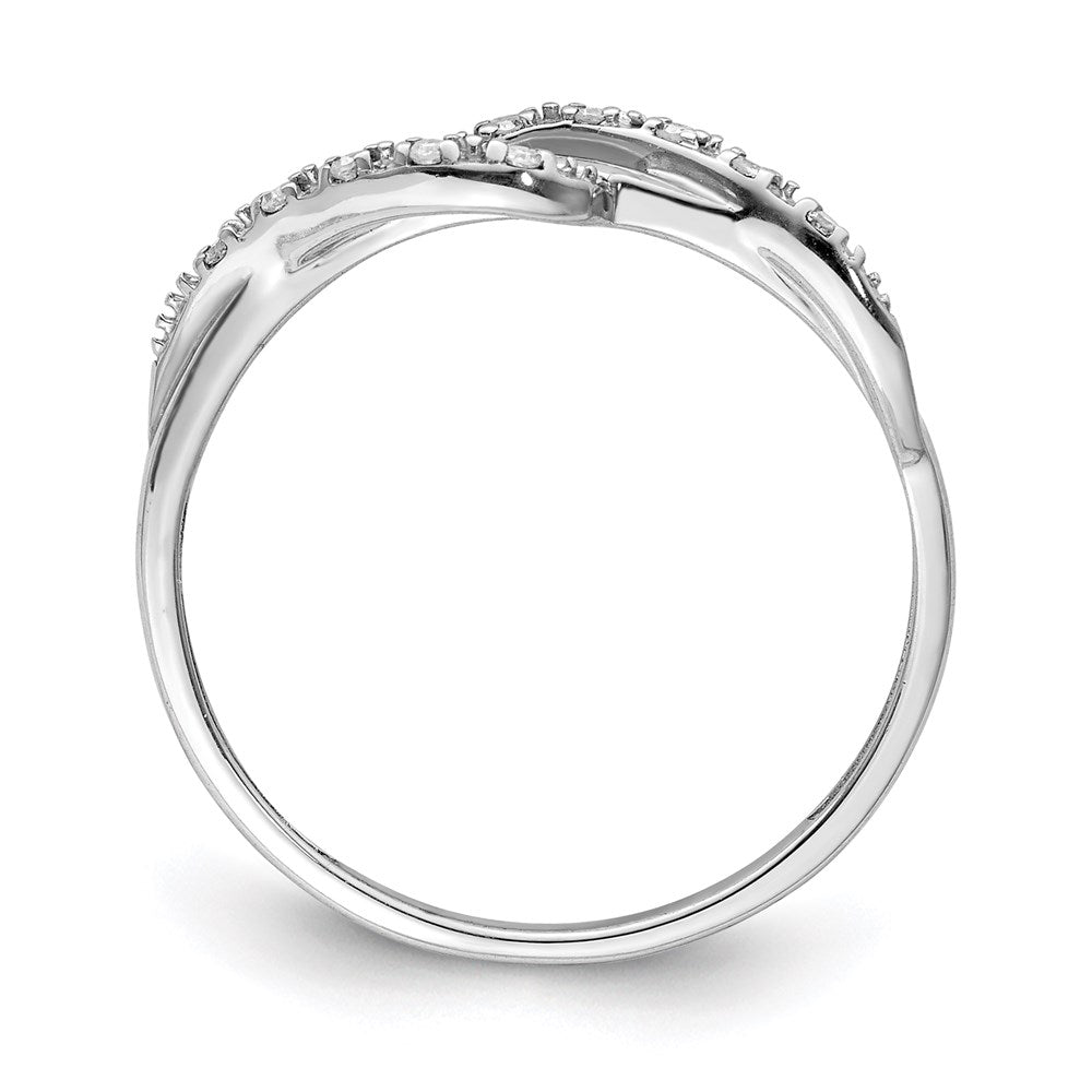 Sterlingsilber Rhodiniert Diamant Ring