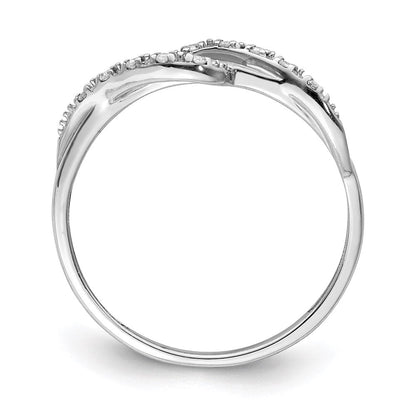 Sterlingsilber Rhodiniert Diamant Ring
