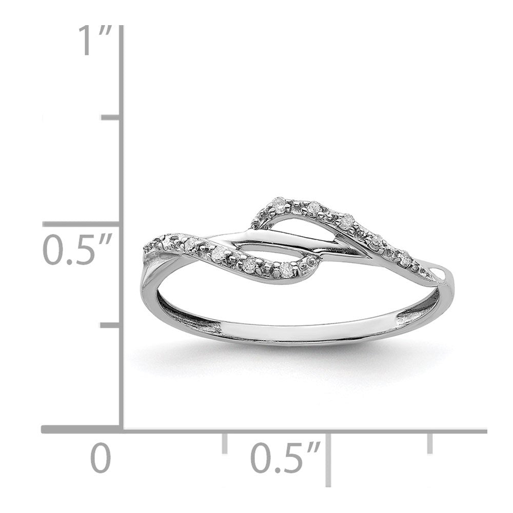 Sterlingsilber Rhodiniert Diamant Ring