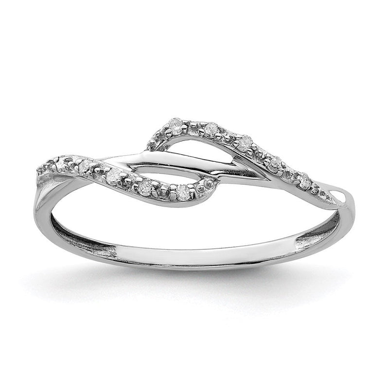 Sterlingsilber Rhodiniert Diamant Ring