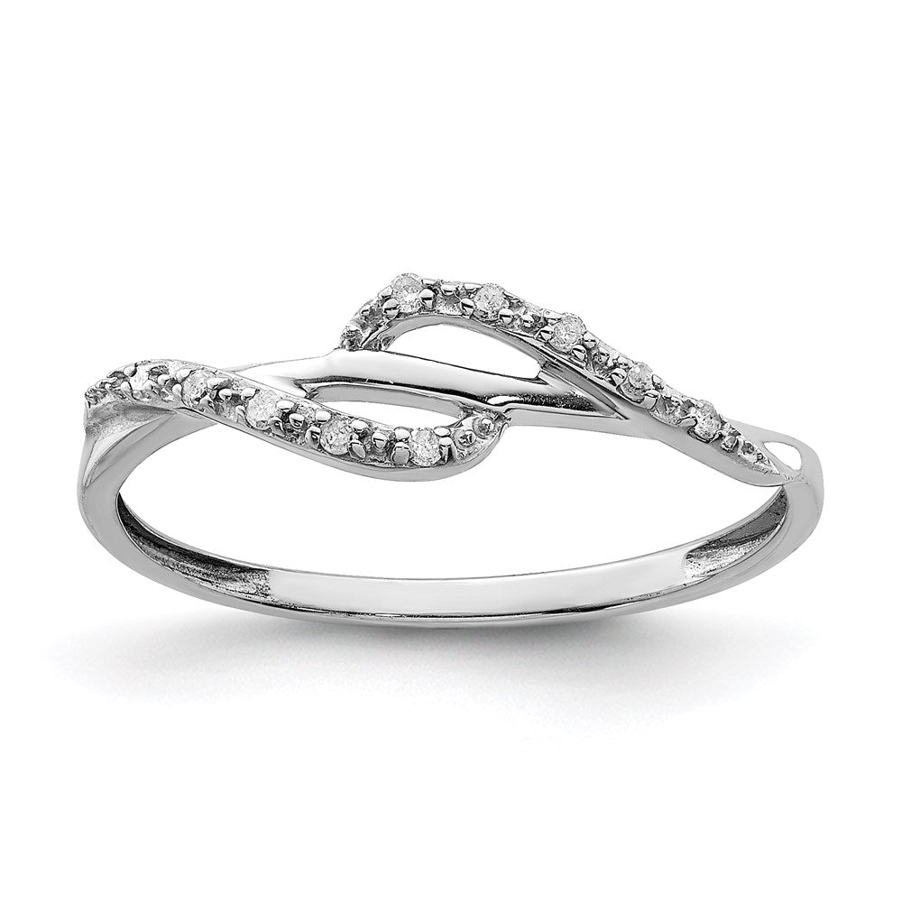 Sterlingsilber Rhodiniert Diamant Ring