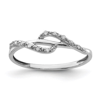 Sterlingsilber Rhodiniert Diamant Ring