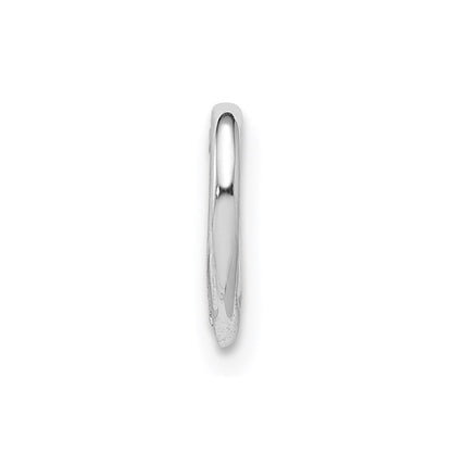Sterlingsilber Rhodium Diamant Floating Herz Anhänger