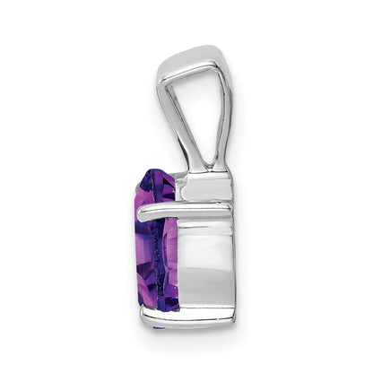 Sterlingsilber Rhodiniert Amethyst Anhänger