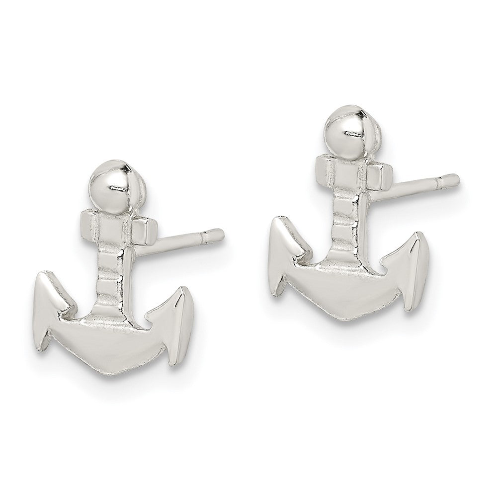 Sterlingsilber Anker Mini Ohrstecker