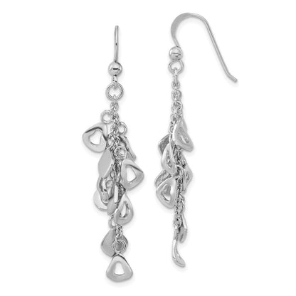 Sterlingsilber Poliert & Strukturiert Contemporary Charm Ohrhänger