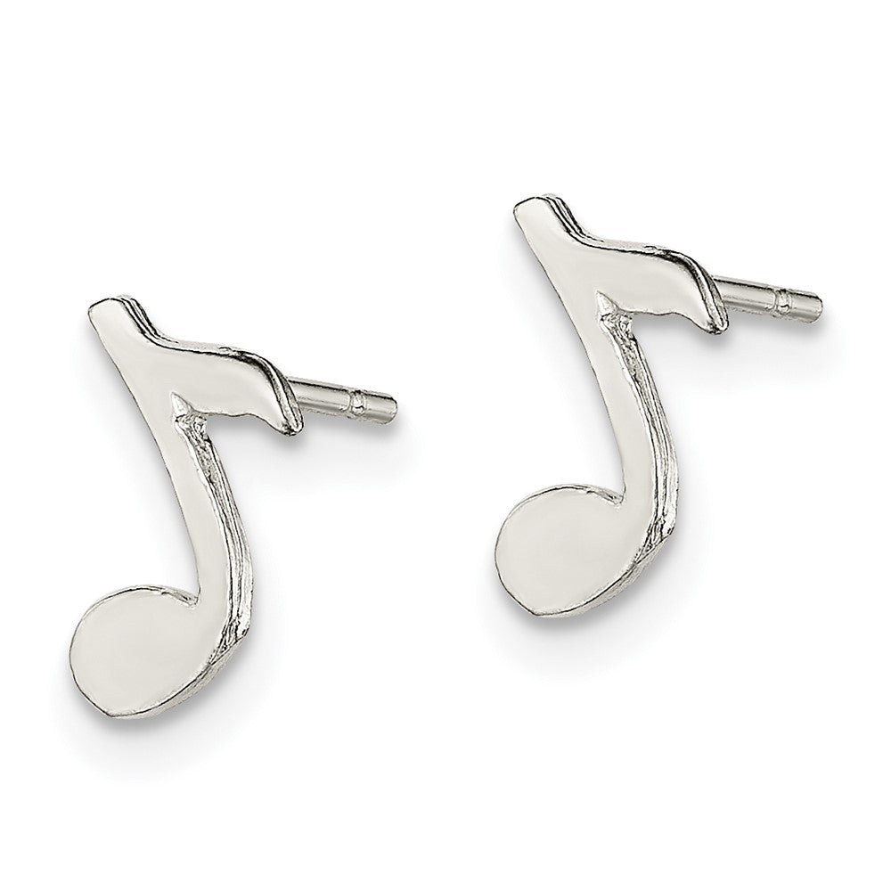 Sterlingsilber Musical Note Mini Ohrringe