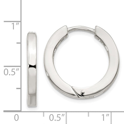 Sterlingsilber 2.5x20mm Klappbar Creolen