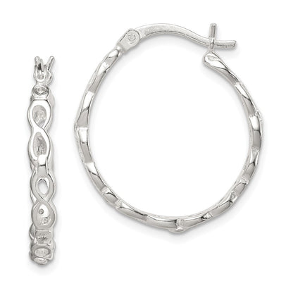 Sterlingsilber Unendlichkeit Design Zirkonia Creolen
