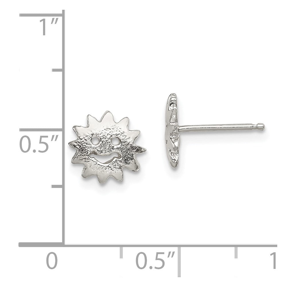 Sterlingsilber Sonne Mini Ohrringe