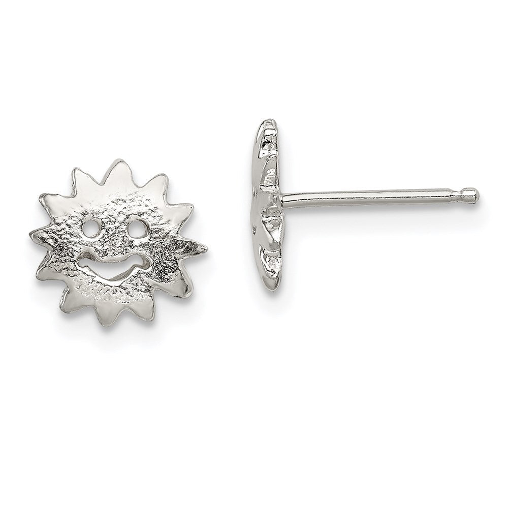 Sterlingsilber Sonne Mini Ohrringe