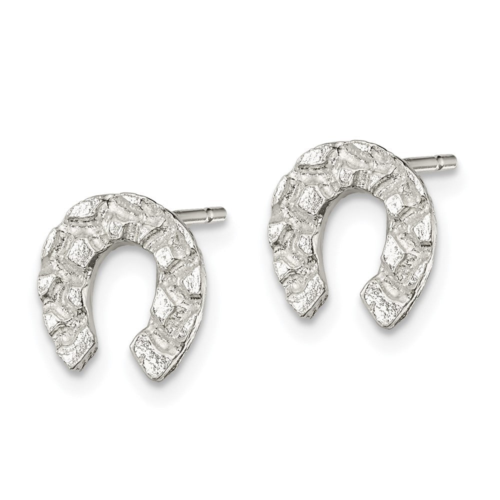 Sterlingsilber Hufeisen Mini Ohrringe