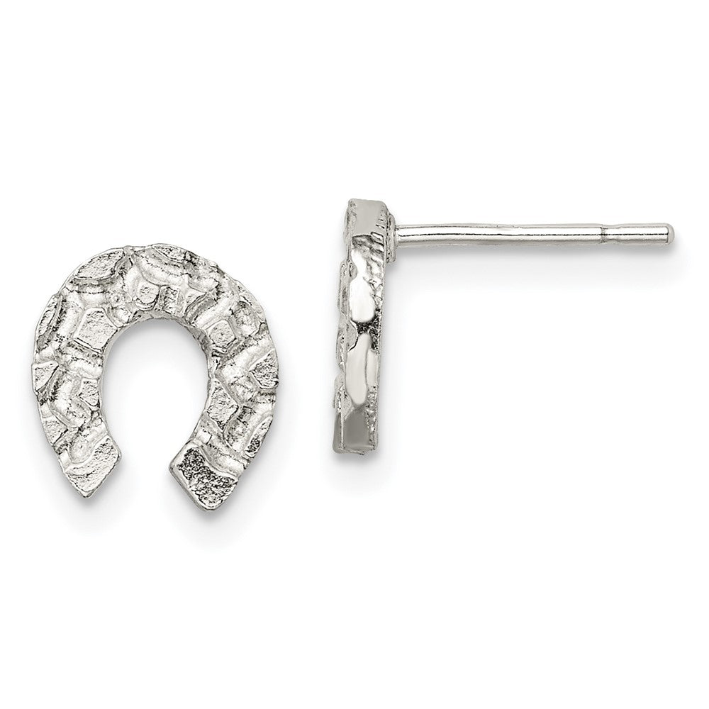 Sterlingsilber Hufeisen Mini Ohrringe