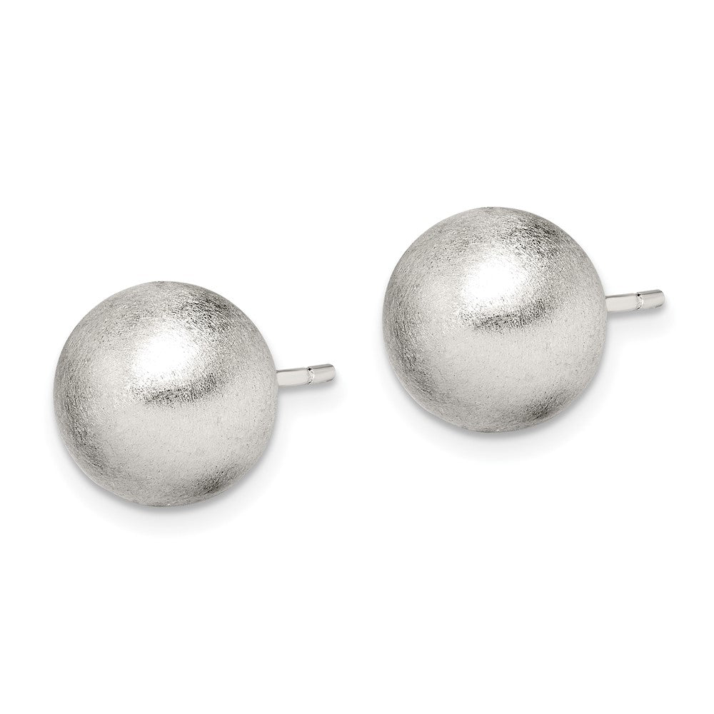 Sterlingsilber Poliert 10mm Lasergraviert-cut Ohrstecker