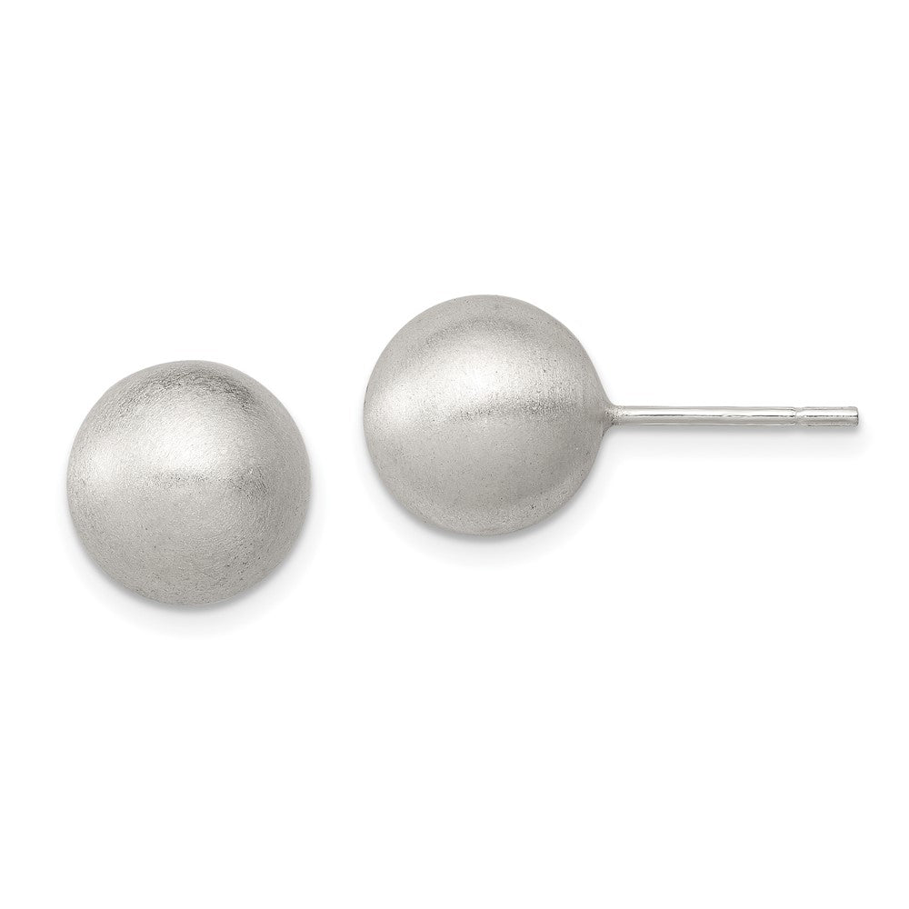 Sterlingsilber Poliert 10mm Lasergraviert-cut Ohrstecker