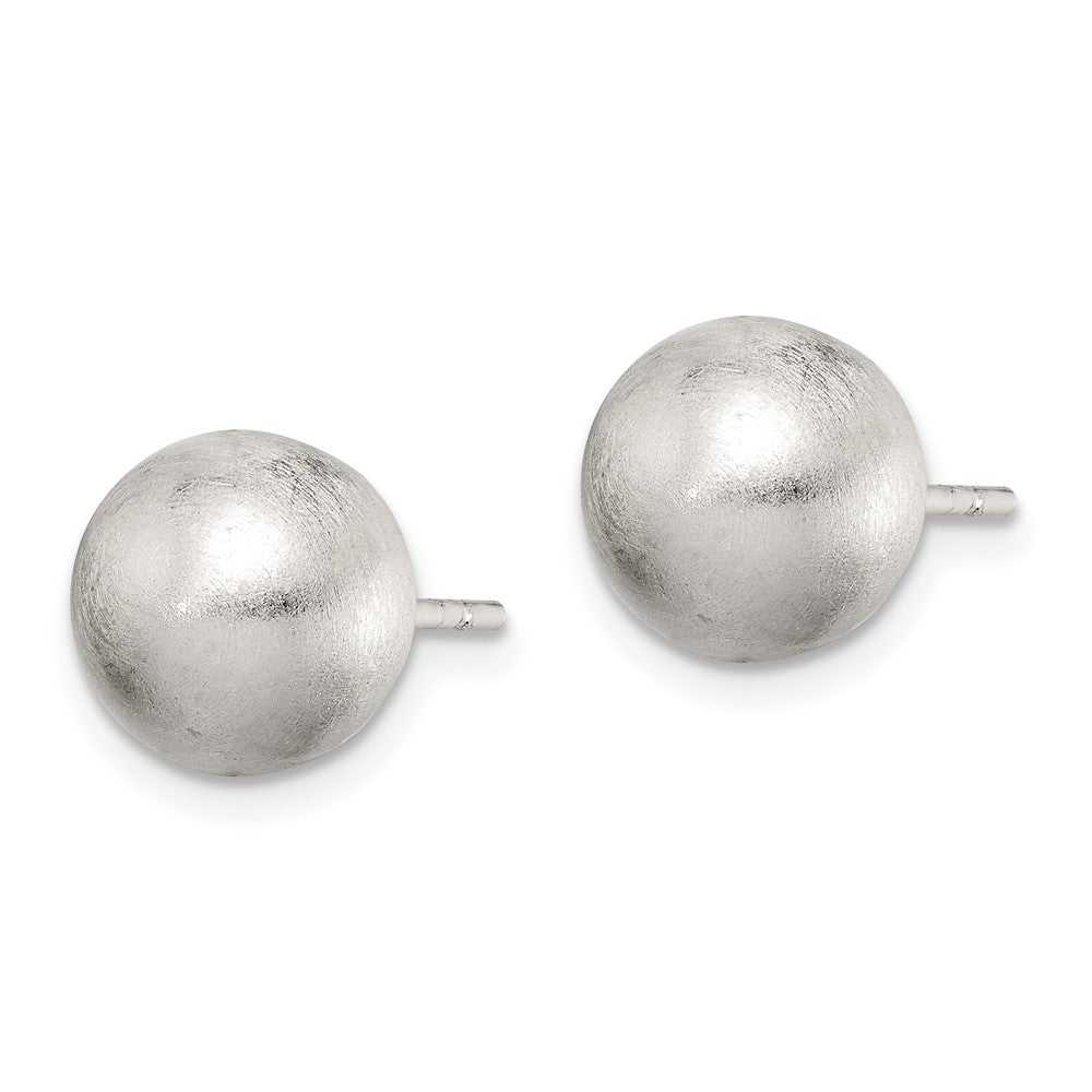 Sterlingsilber Poliert 9mm Lasergraviert-cut Ohrstecker