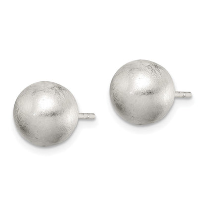 Sterlingsilber Poliert 9mm Lasergraviert-cut Ohrstecker