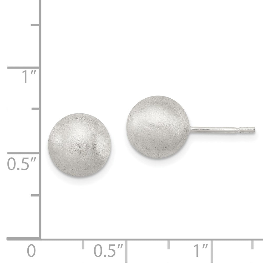 Sterlingsilber Poliert 9mm Lasergraviert-cut Ohrstecker