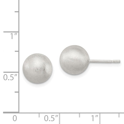 Sterlingsilber Poliert 9mm Lasergraviert-cut Ohrstecker