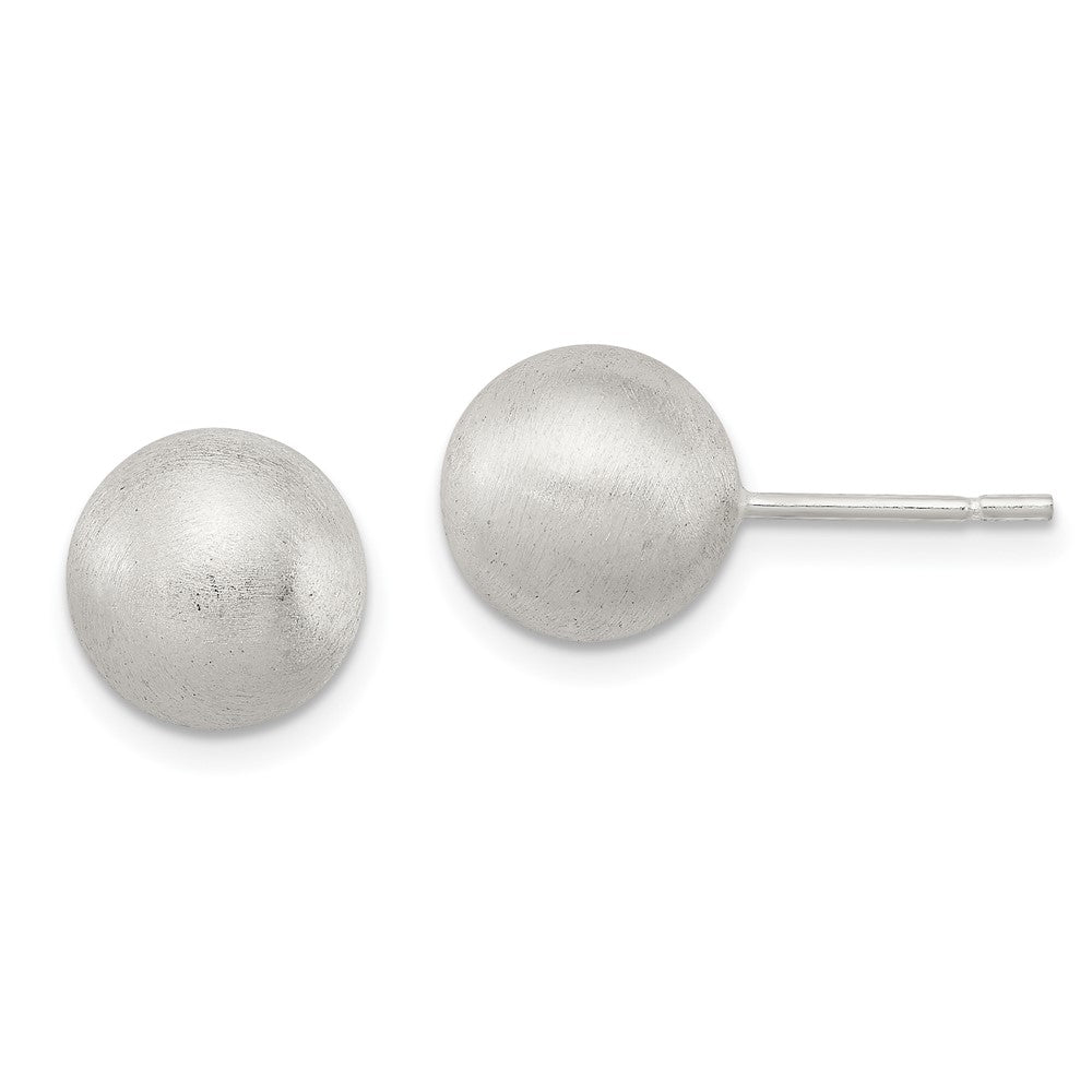 Sterlingsilber Poliert 9mm Lasergraviert-cut Ohrstecker