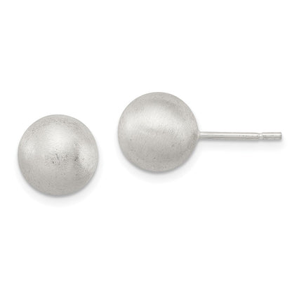 Sterlingsilber Poliert 9mm Lasergraviert-cut Ohrstecker