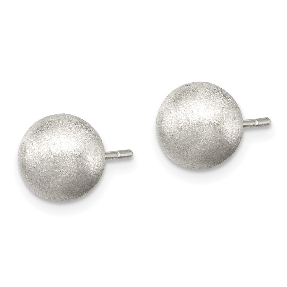 Sterlingsilber Poliert 8mm Lasergraviert-cut Ohrstecker
