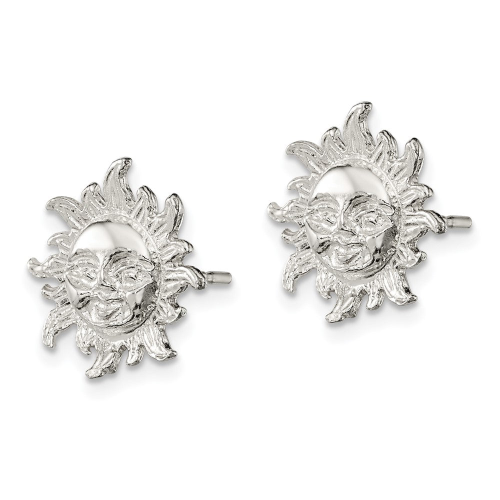 Sterlingsilber Sonne Mini Ohrringe
